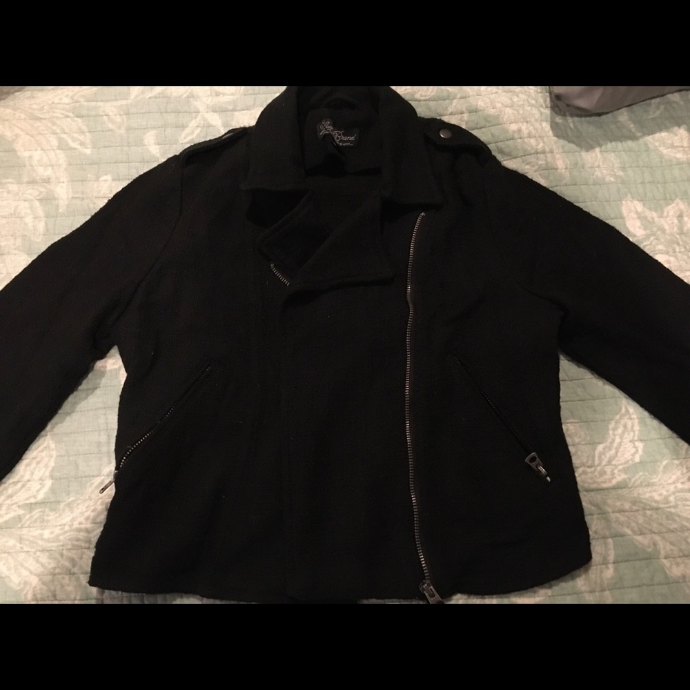 Lucky brand black tweed jacket